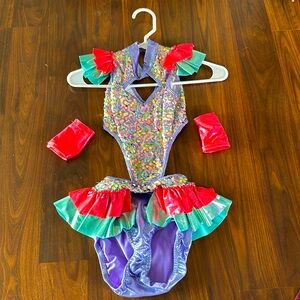 Colorful dance costume